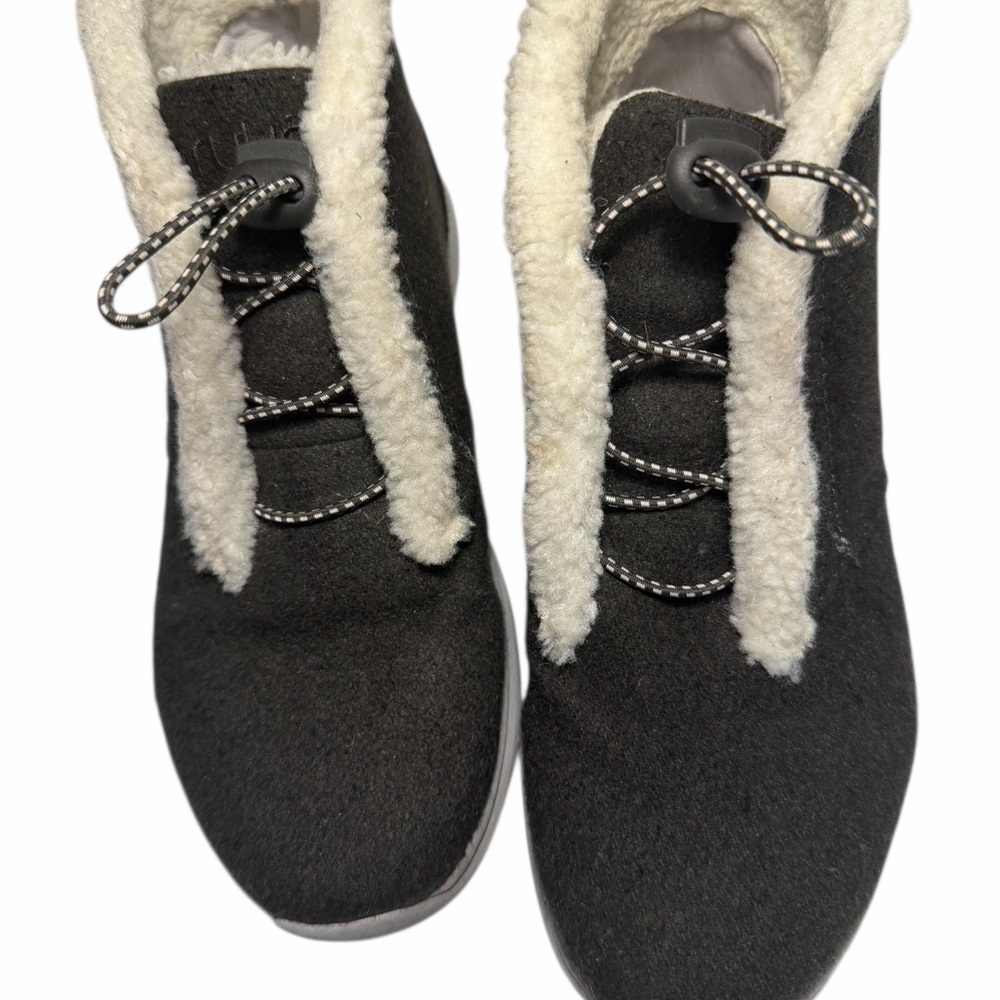 Ryka Aubonne  Dark Gray Bungee Snow Faux Fur Lined Ankle Walking Boots 7.5 - Picture 2 of 13